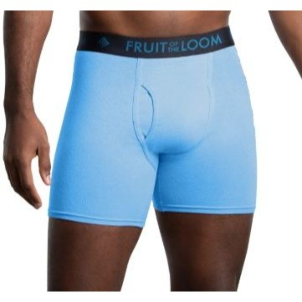 Men's Boxer Brief Fruit of the Loom Cotton Stretch Pack of Five (5) SMALL (4141) - Picture 2 of 4